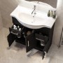 850mm Black Freestanding Vanity Unit with Basin - Classic