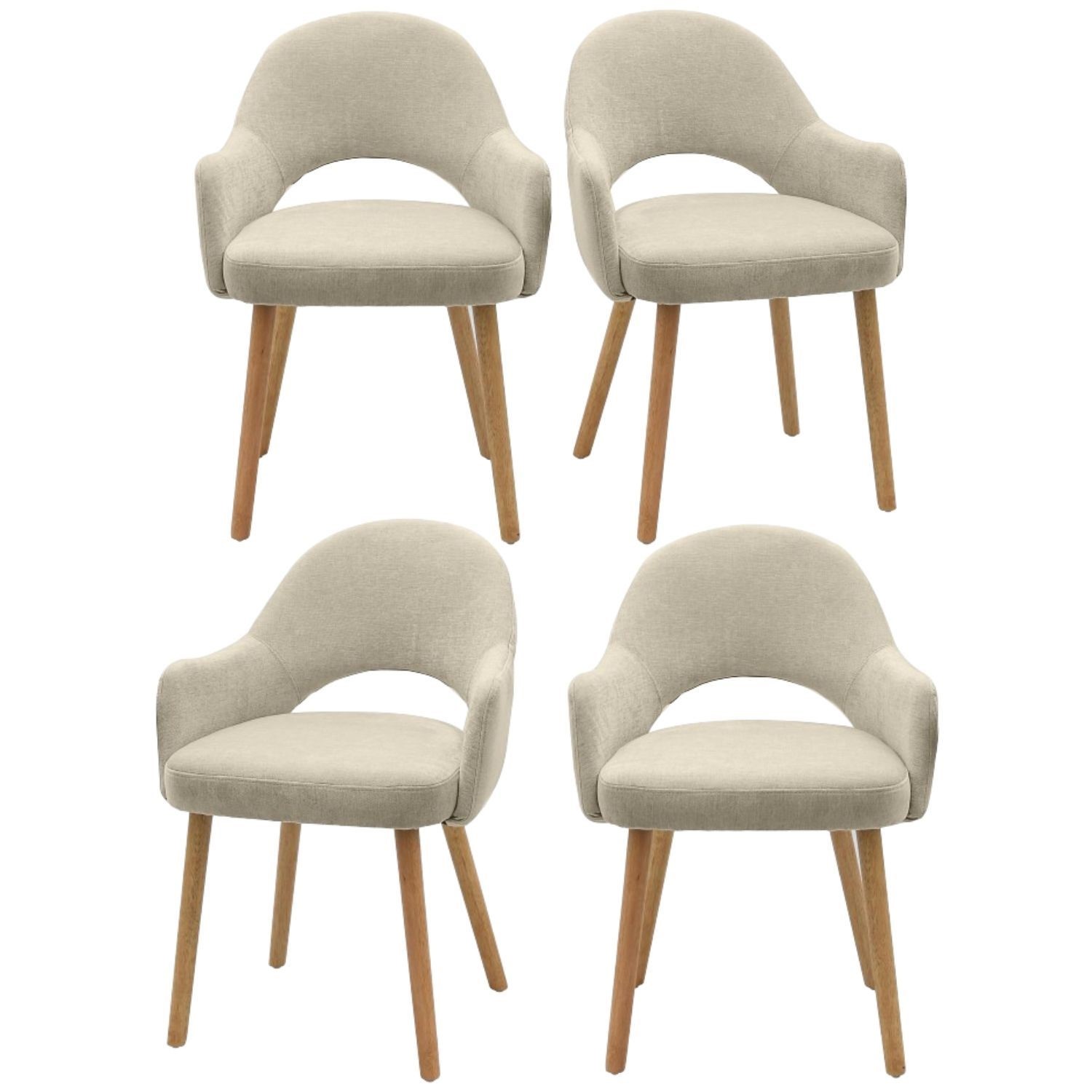 Beige Dining Chairs With Oak Legs Beige Dining Chairs With Oak Legs