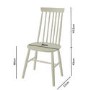 Cream Extendable Dining Set with 4 Spindle Chairs - Cami
