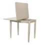 Cream Extendable Dining Table with 4 Cream Velvet Dining Chairs - Cami