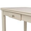 Cream Extendable Dining Table with 4 Cream Velvet Dining Chairs - Cami