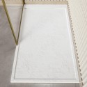 BUN/COA100X80WHT/98386 White 1000x800 30mm Slimmine Tray w/  Linear Waste - Coast 