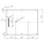 1000x900 Rectangular Shower Tray 30mm Low-Profile - Slate Cast Marble