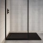 Black 1200x900 Rectangular Shower Tray 30mm Low-Profile - Slate Cast Marble