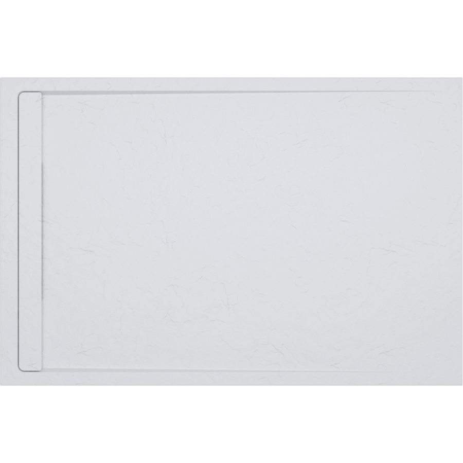 1200x900mm Rectangular Shower Tray – Slimline 30mm – Stone Resin – Anti-Slip – White – Coast