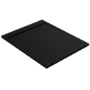Black 1400x900 Rectangular Shower Tray 30mm Low-Profile - Slate Cast Marble