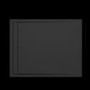 Black 1400x900 Rectangular Shower Tray 30mm Low-Profile - Slate Cast Marble