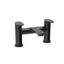 Black Bath and Basin Tap Set with Basin Waste - Como