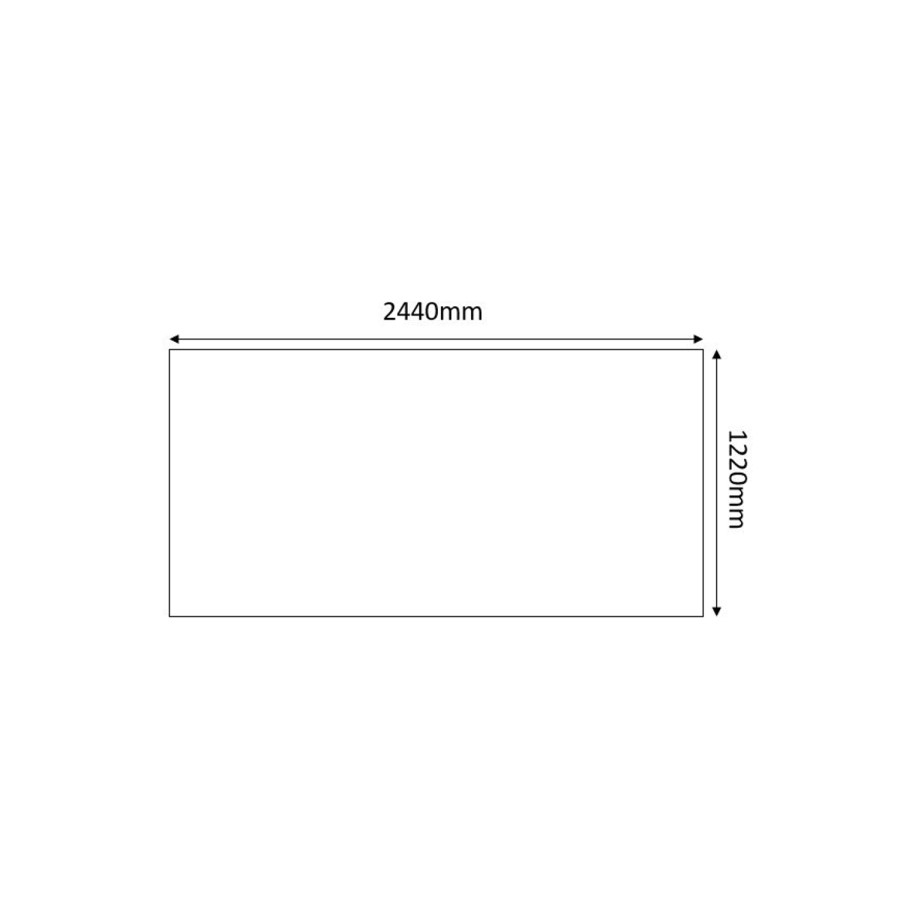 White Composite Wall Panel 2440mm w x 1220mm h- Mermaid