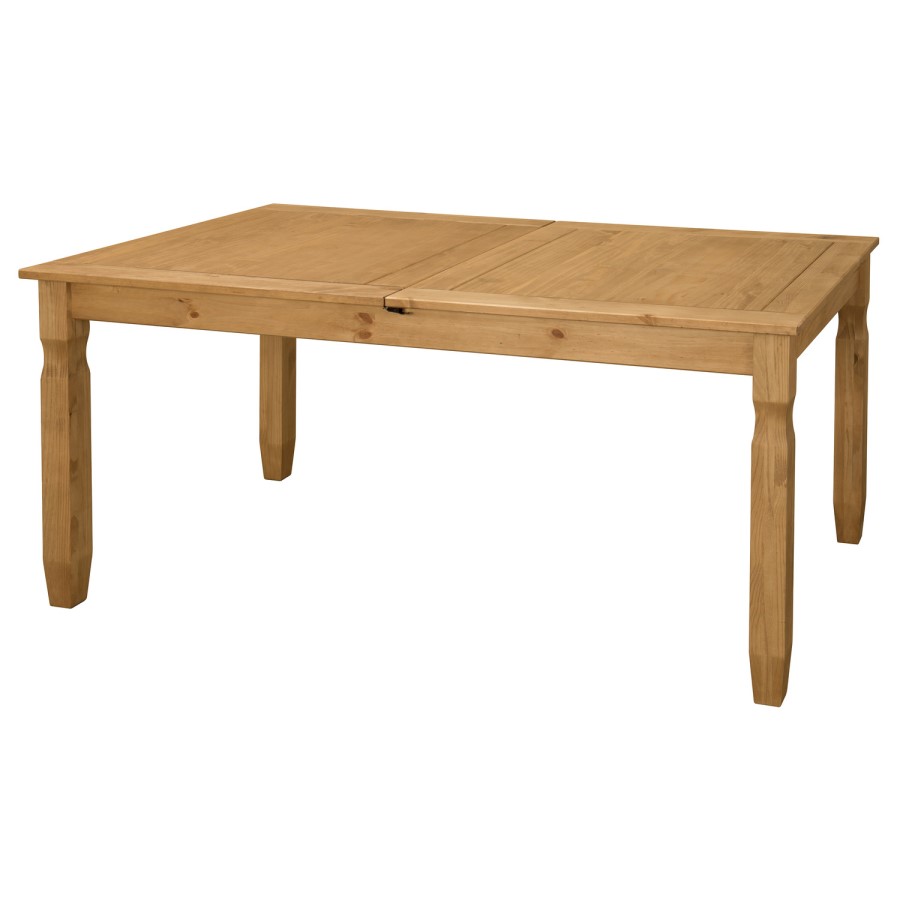 GRADE A1 - Corona Mexican Solid Pine Extendable 6-8 Seater Dining Table