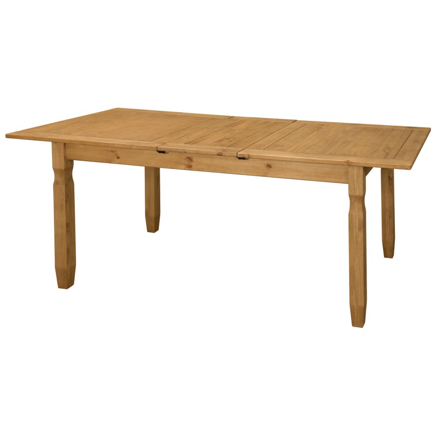 GRADE A1 - Corona Mexican Solid Pine Extendable 6-8 Seater Dining Table