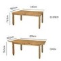 Corona Mexican Solid Pine Extendable Dining Table with 8 Dining Chairs