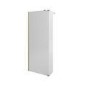 1100mm Brushed Brass Shower Screen for Wet Room & Walk In Shower with 300mm Hinged Flipper Panel - Corvus