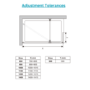 1000mm Nickel Shower Screen + 300mm Flipper Panel - Corvus