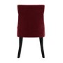 Walnut Dining Table with 8 Wine Velvet Dining Chairs - Cooper