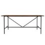 Walnut Dining Table with 8 Wine Velvet Dining Chairs - Cooper