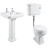 Taylor &amp; Moore Traditional Low Level Toilet &amp; Basin Bathroom Suite