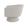 Light Grey Boucle Swivel Accent Chair - Cairo