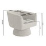 Light Grey Boucle Swivel Accent Chair - Cairo