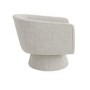 Light Grey Boucle Swivel Accent Chair - Cairo