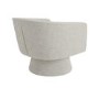 Light Grey Boucle Swivel Accent Chair - Cairo