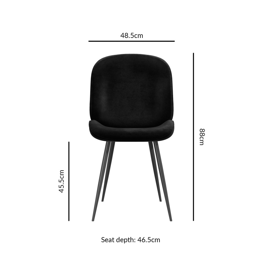 Industrial Oak Dining Table with 6 Black Velvet Dining Chairs - Carson