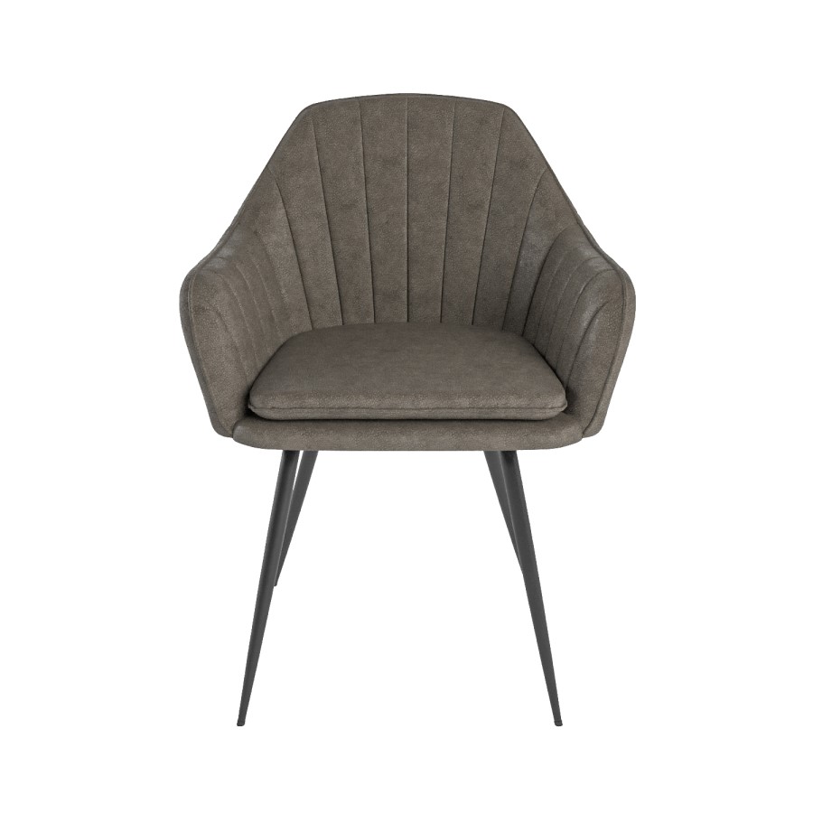 Black Oak Extendable Dining Table Set with 2 Dove Grey Faux Leather Chairs & 1 Bench - Seats 4 - Carson