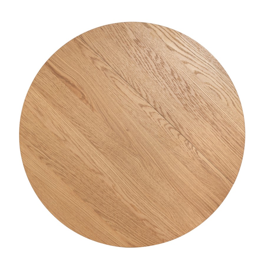 Round Oak Drop Leaf Dining Table Set with 2 Cream Upholstered Chairs - Seats 2 - Carson