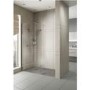 1000mm Walk In Shower Screen with 300mm Hinged Return Screen - 8mm Glass