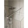 1000mm Walk In Shower Screen with 300mm Hinged Return Screen - 8mm Glass