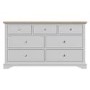 Darley Two Tone Wide Sideboard in Solid Oak and Light Grey