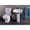Delta Full Pedestal Toilet and Basin Suite