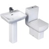 Delta Full Pedestal Toilet and Basin Suite
