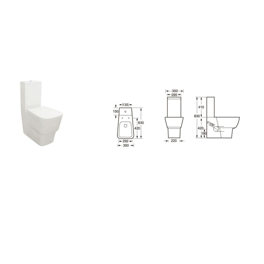 Step Toilet & Basin Bathroom Suite