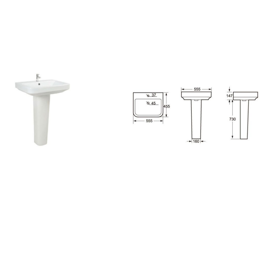Step Toilet & Basin Bathroom Suite