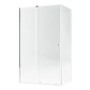 Chrome 8mm Glass Frameless Rectangular Sliding Shower Enclosure 1200x800mm - Denver