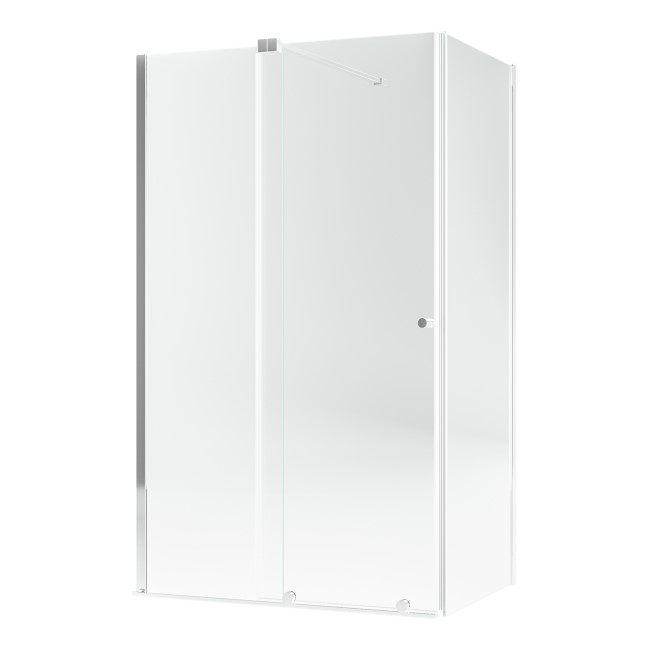 Chrome 8mm Glass Frameless Rectangular Sliding Shower Enclosure 1200x800mm - Denver