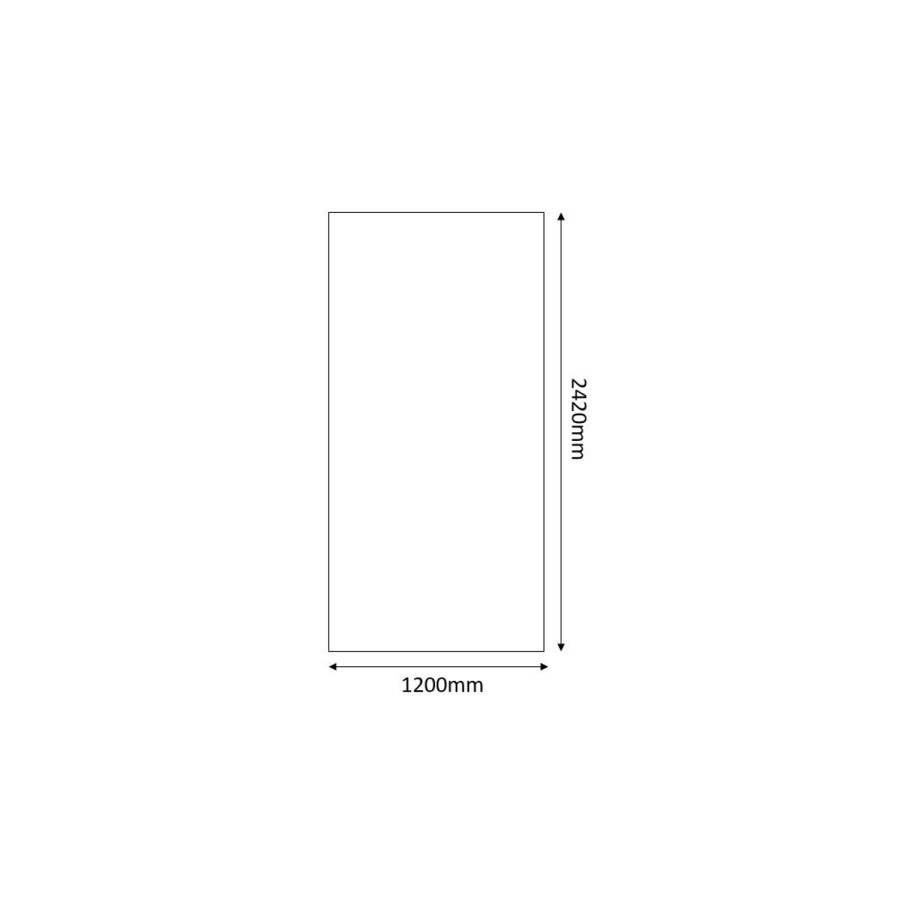 Brown Brittany Oak Elite Postformed Wall Panel 2420mm h x 1200mm w - Mermaid