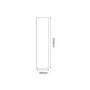 Brown Brittany Oak Elite Wall Panel 2420mm h x 600mm w - Mermaid