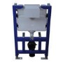 820mm Wall Hung Toilet Frame with Gunmetal Pneumatic Dual Flush Plate & Concelead Cistern - Elira