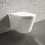 Wall Hung Smart Bidet Toilet with Brushed Bronze Flush Plate & 1168mm Frame & Cistern - Purificare