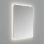 Rectangular Backlit Wall Mirror with Battery Operated Lights 50 x 70cm - Elio