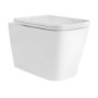 Wall Hung Toilet with Soft Close Seat, Gunmetal Flush Plate, 820mm Frame & Cistern - Albi