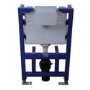 Wall Hung Toilet with Soft Close Seat, Gunmetal Pneumatic Flush Plate, 820mm Frame & Cistern - Roma