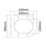 Wall Hung Toilet with Soft Close Seat, Gunmetal Pneumatic Flush Plate, 820mm Frame & Cistern - Roma
