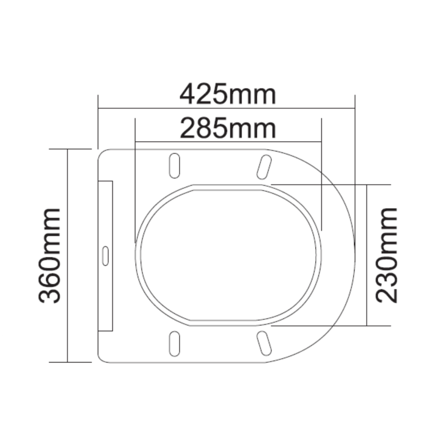 Wall Hung Toilet with Soft Close Seat, Gunmetal Pneumatic Flush Plate, 820mm Frame & Cistern - Roma