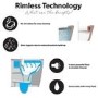 Wall Hung Smart Bidet Toilet with Gunmetal Flush Plate & 820mm Frame & Cistern - Purificare