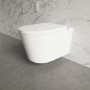 Wall Hung Smart Bidet Toilet with Gunmetal Flush Plate & 820mm Frame & Cistern - Purificare