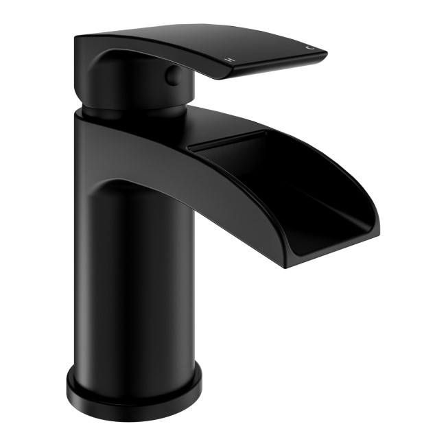 Black Mono Basin Mixer - Elina