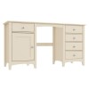 GRADE A1 - Emery Cream Wooden Effect Dressing Table with Drawers &amp; Cupboard
